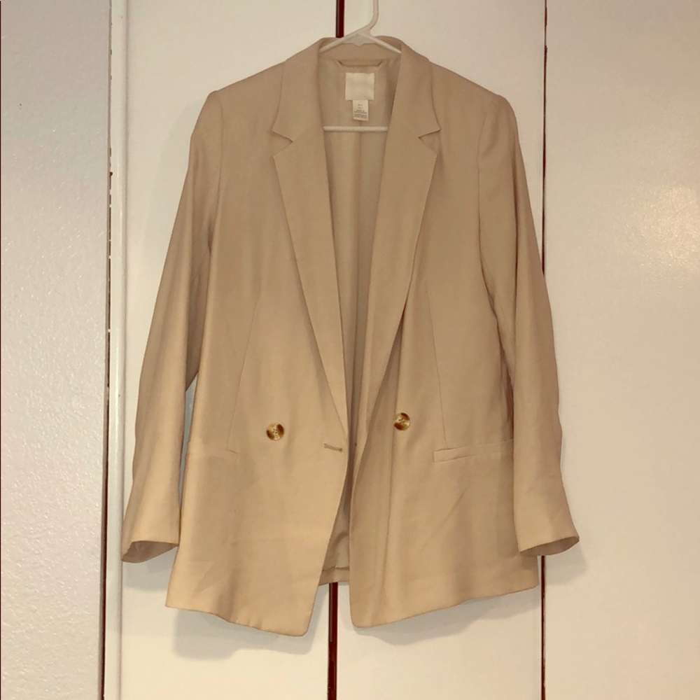 H&M cream blazer